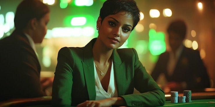 ট্রেজার স্লট গেমসের গুপ্তধন-থিম রিল ও সোনার মুদ্রার দৃশ্য